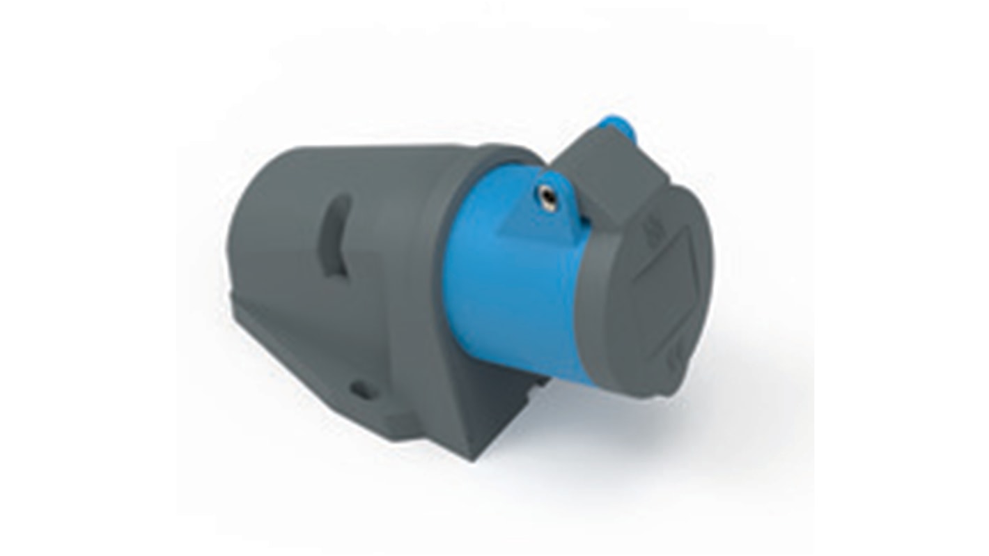 11895 Bals IP44 Blue Wall Mount 2P + E Industrial Power Socket, Rated