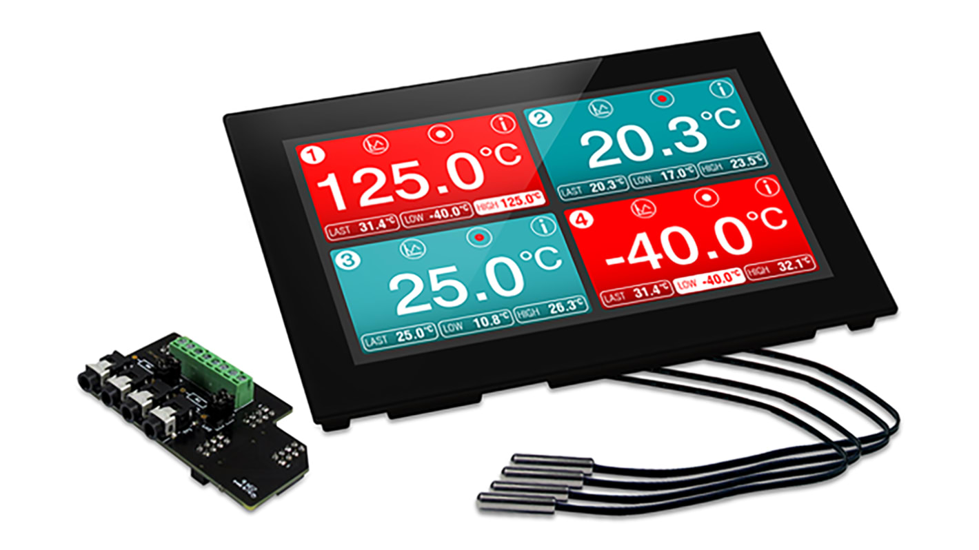 Lascar 4-Kanal Temperatur Datenlogger, 0°C → +40°C, Sensor Thermistor