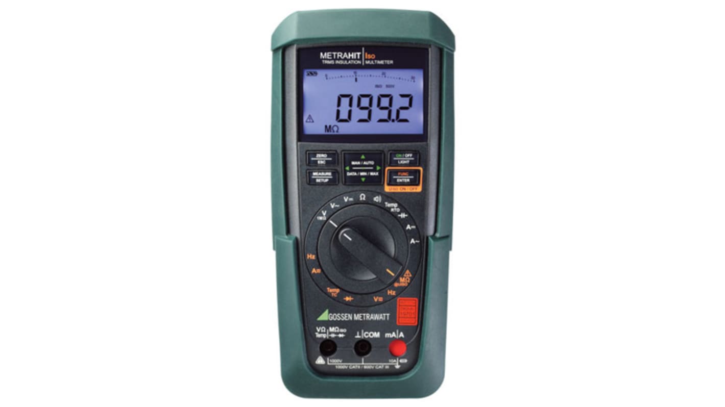 Gossen METRAHit ISO Hand Digital Multimeter, CAT II, CAT III 1000V ac / 10A ac, 30MΩ