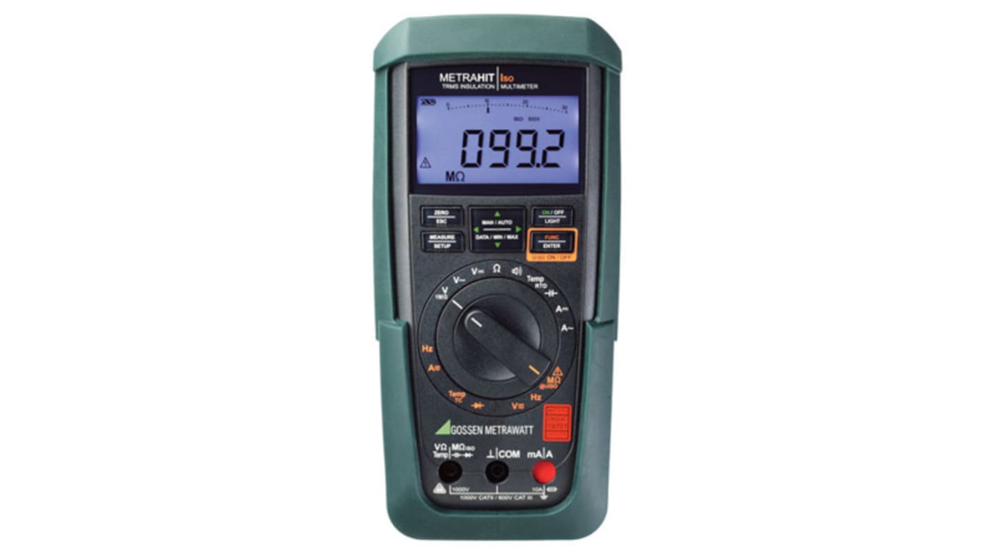 Multimetro digitale Portatile Gossen Metrawatt M246B, 1000V ca, 10A ca, CAT II/III, True RMS, Cert. LAT