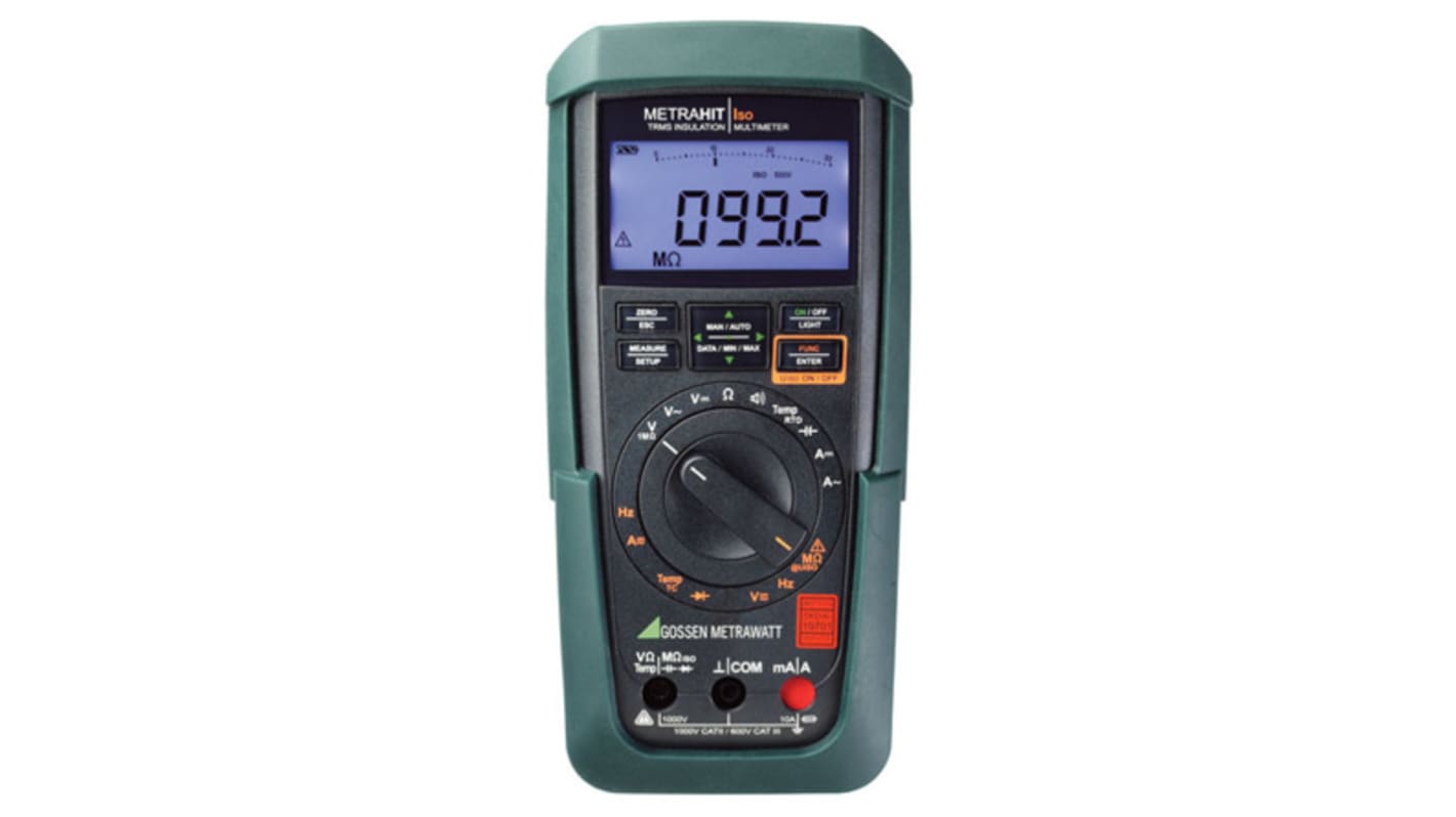 Multimetro digitale Portatile Gossen Metrawatt M246B, 1000V ca, 10A ca, CAT II/III, True RMS, Cert. ISO