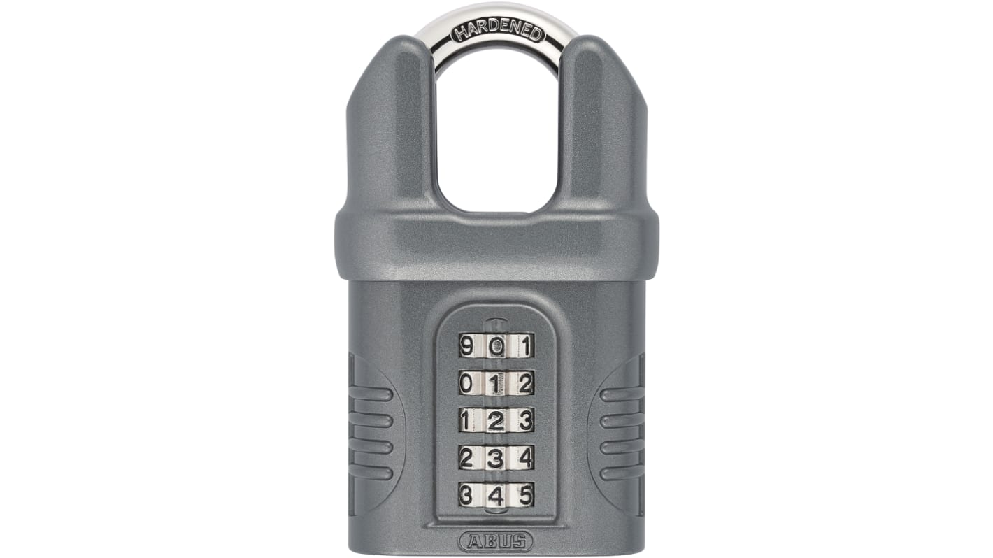 72969 ABUS Combination Weatherproof Zinc Padlock, 8mm Shackle, 65mm Body RS