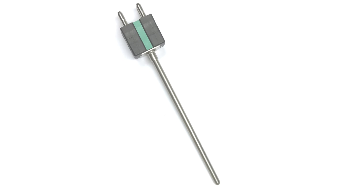 Thermocouple à isolation minérale RS PRO type K Ø 6mm, L 250mm, +1100°C max à Fiche mâle standard