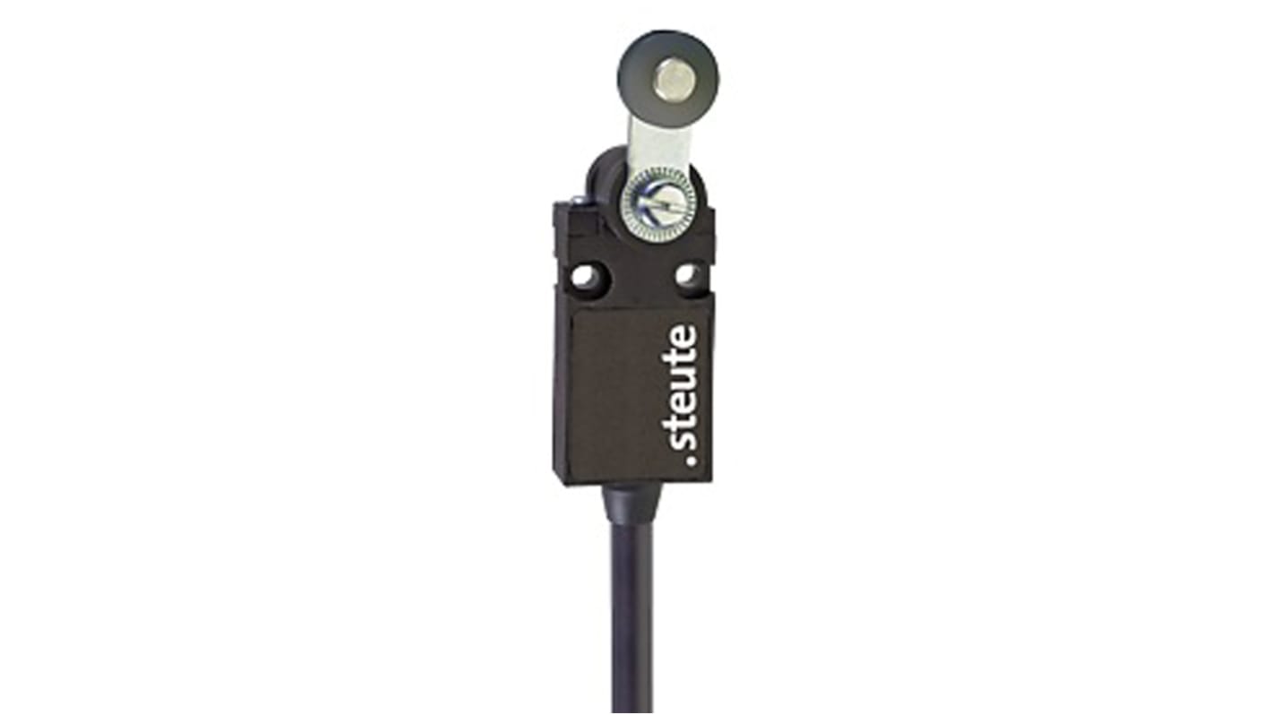 Steute Ex 14 Series Lever Limit Switch, NO/NC, IP65, DPST, Thermoplastic Housing, 250V ac Max, 250 V ac 6 A, 230 V dc