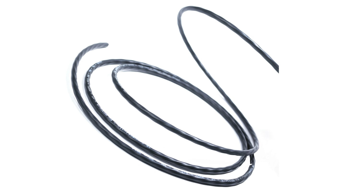 TE Connectivity 100E Control Cable 3 magos 0,5 mm², 300 V, Árnyékolt, LSZH köpeny, külső Ø: 4.3mm, 100m