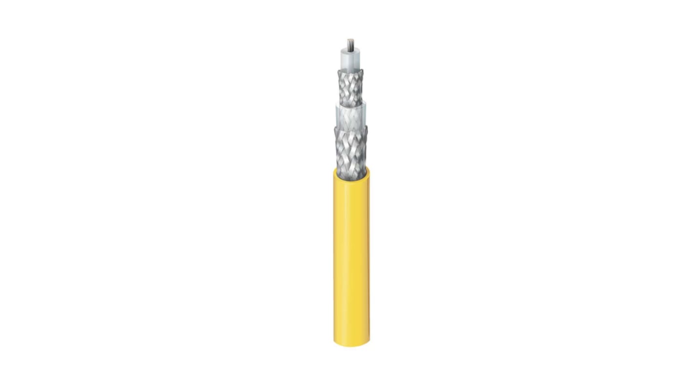 Cable triaxial Belden 9222 004500 Amarillo Cloruro de polivinilo PVC