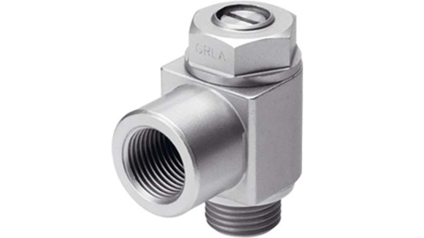 Festo GRLA Series Threaded Exhaust Valve, M5 Inlet Port x M5 Female Outlet Port, 151160