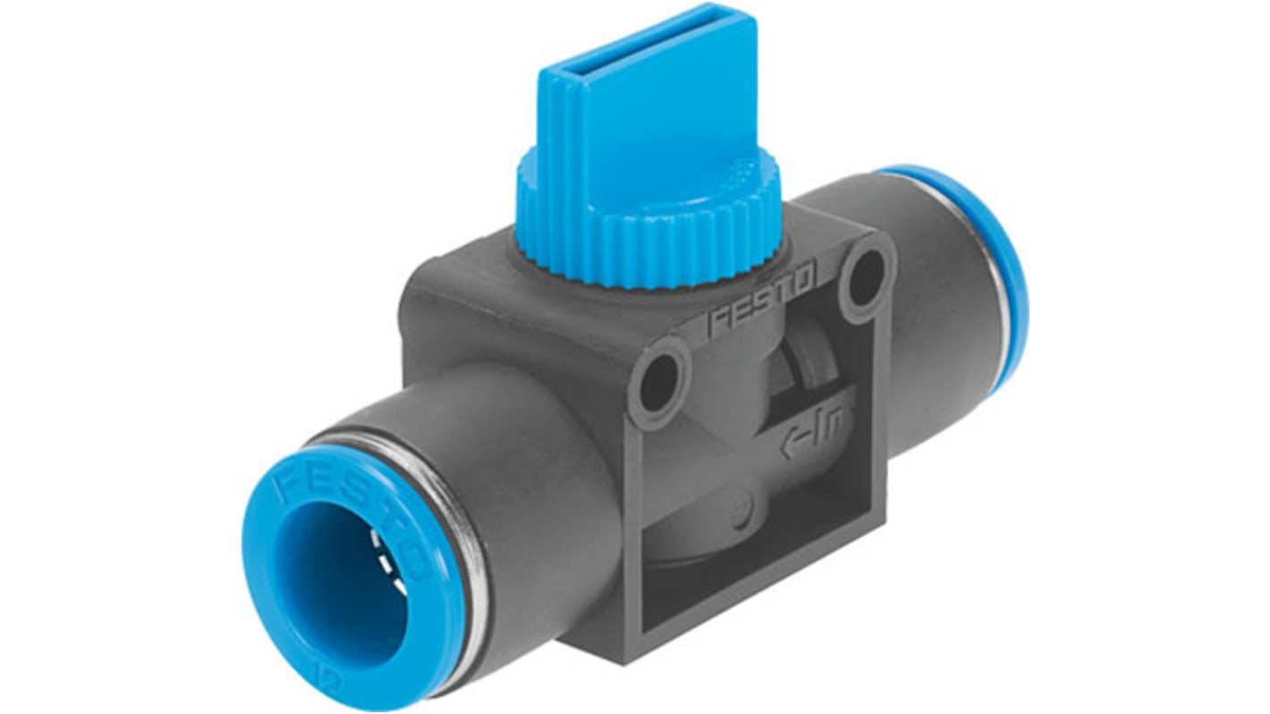 HE3QS8 Festo HE Series Pneumatic Manual Control Valve, 153476 RS