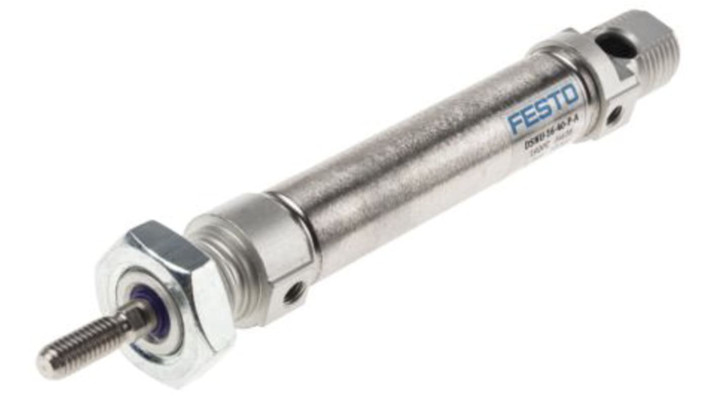 Festo Pneumatic Cylinder - 1908261, 16mm Bore, 30mm Stroke, DSNU Series, Double Acting