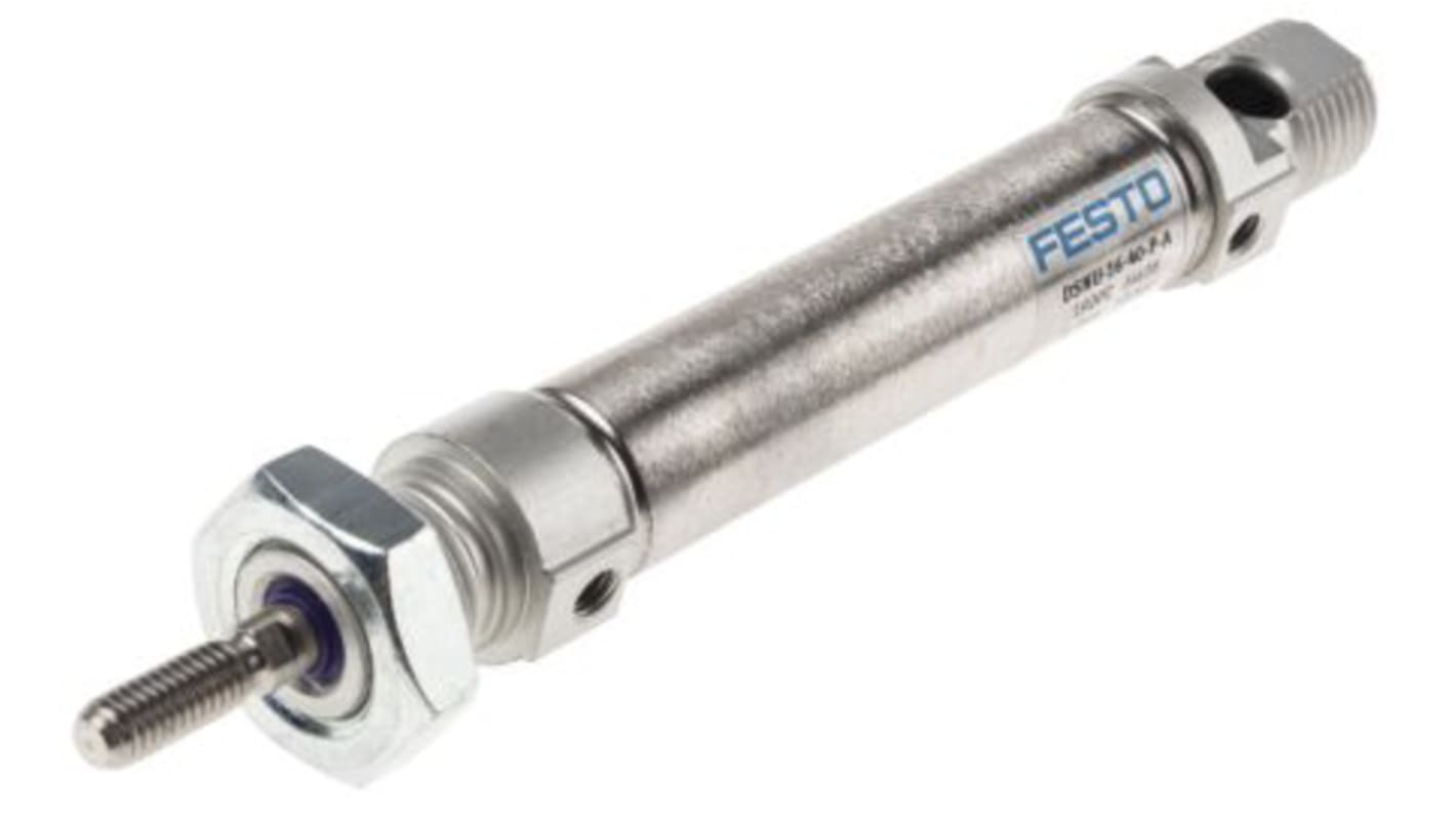 Festo Pneumatic Cylinder - 1908262, 16mm Bore, 35mm Stroke, DSNU Series, Double Acting