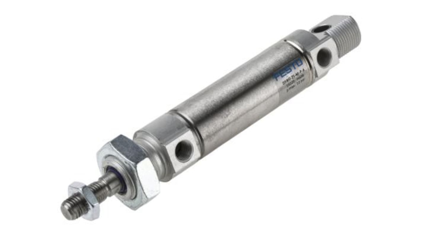 Festo Pneumatic Cylinder - 1908308, 25mm Bore, 35mm Stroke, DSNU Series, Double Acting