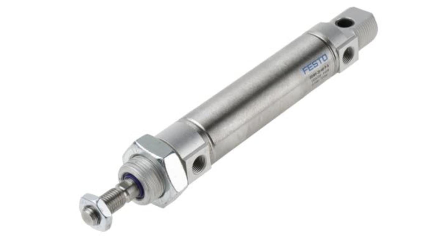 Festo Pneumatic Cylinder - 1908317, 25mm Bore, 60mm Stroke, DSNU Series, Double Acting