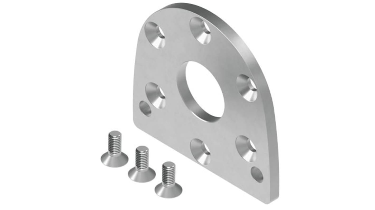 Festo Flange DAMF-Q12-12 , For Use With DRVS Series Semi-Rotary Drives, To Fit 12mm Bore Size
