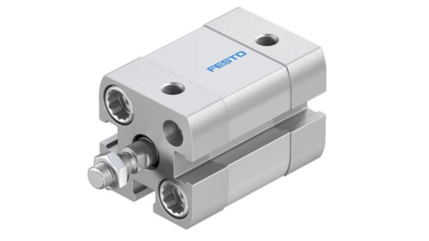 Festo ADN 536204, M5 Pneumatikzylinder doppeltwirkend, Bohrung Ø 12mm / Hub 5mm, bis 10 bar