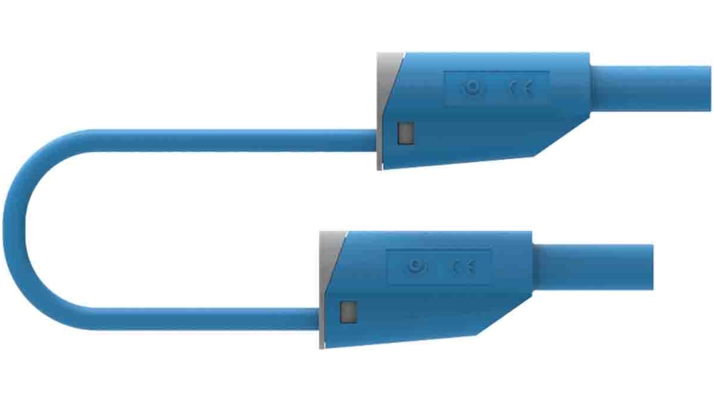 Cordon de test Electro PJP, Bleu, 36A, 600 → 1000V, long. 500mm