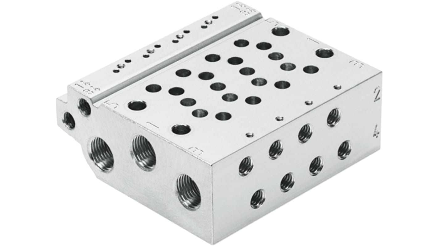 Festo VABM series 3 station G 1/8 Manifold Base for use with VUVG-B Series Sub-Base Valves