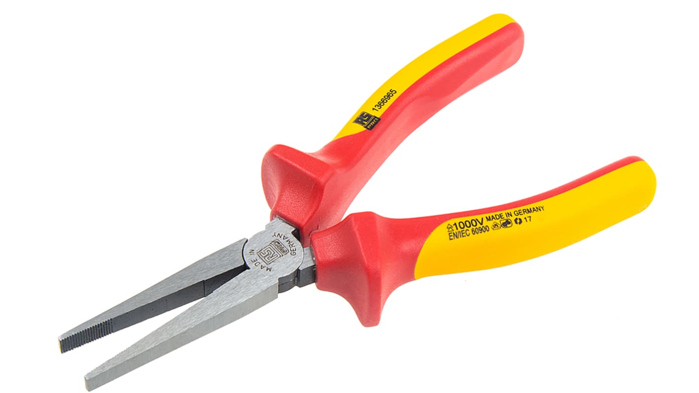 RS PRO Pliers, 160 mm Overall, Straight Tip