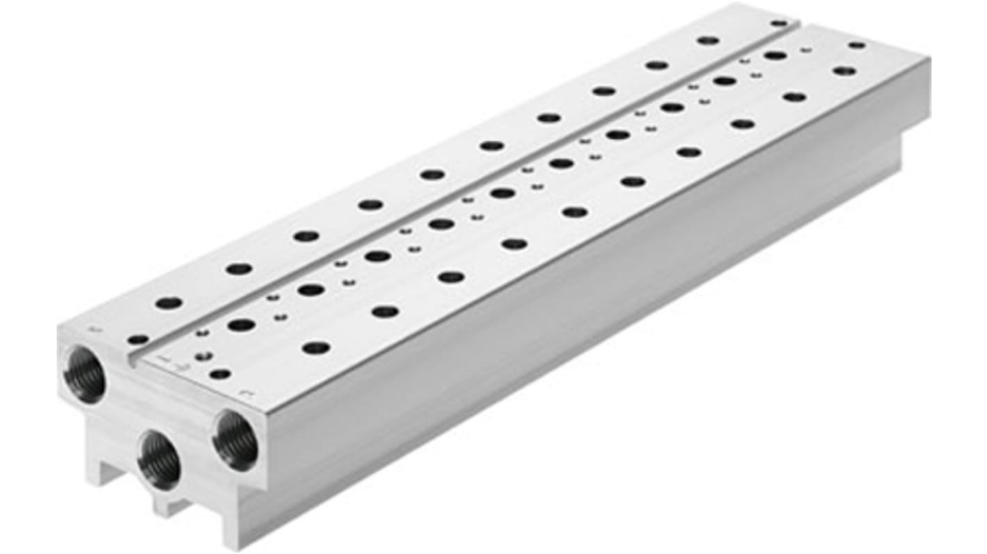 Festo Serie VABM, Aluminium-Legierung Ventil-Verteilerplatte, 2-Stationen, Anschluss G1/4