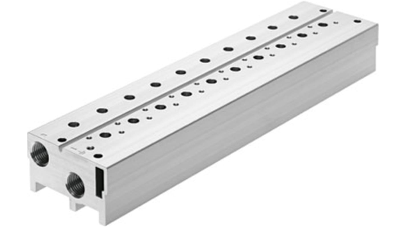 Festo Serie VABM, Aluminium-Legierung Ventil-Verteilerplatte, 2-Stationen, Anschluss G1/4