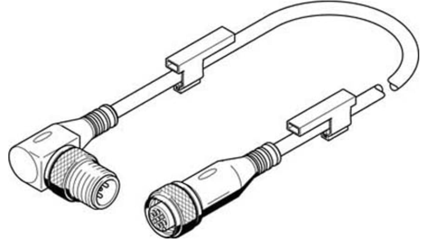 Cable terminado Festo para uso con Energy Chain