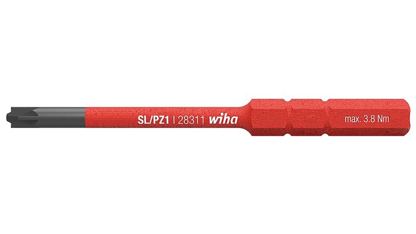 Wiha Pozidriv Screwdriver Bit, PZ2 Tip