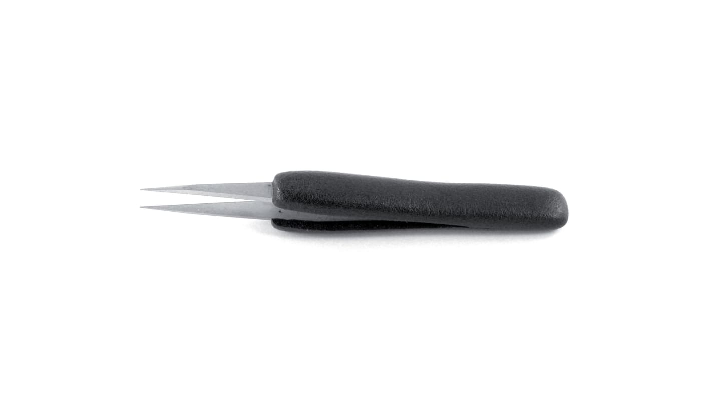 ideal-tek 130 mm, PVC Foam (Handle), Stainless Steel (Body), Strong; Rounded, ESD Tweezers