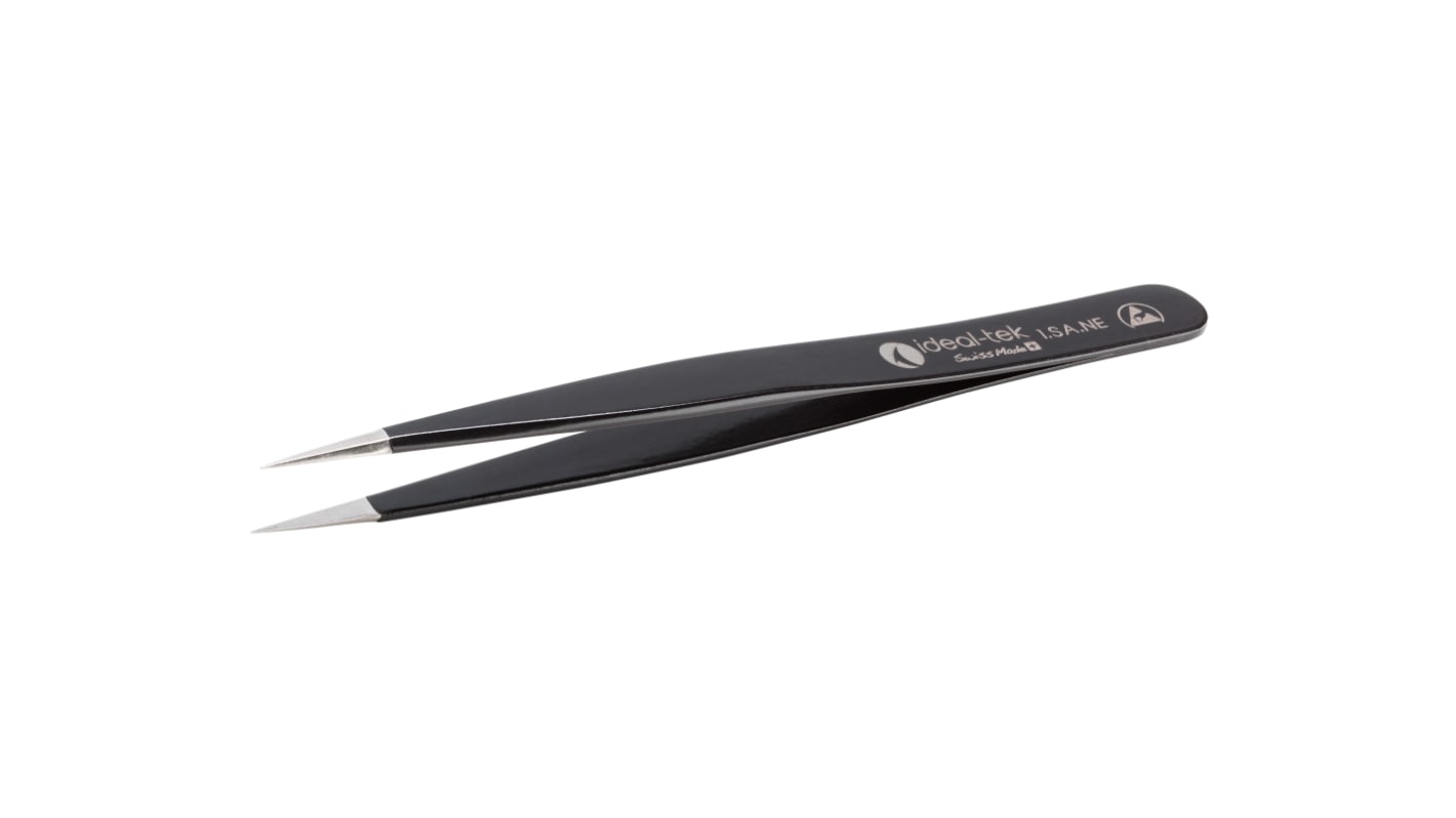 ideal-tek 120 mm, Polyester (Handle), Stainless Steel (Body), ESD Tweezers