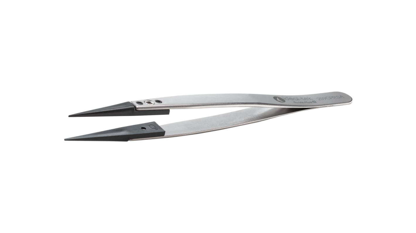 ideal-tek 130 mm, PEEK (Tip), Stainless Steel (Body), ESD Tweezers