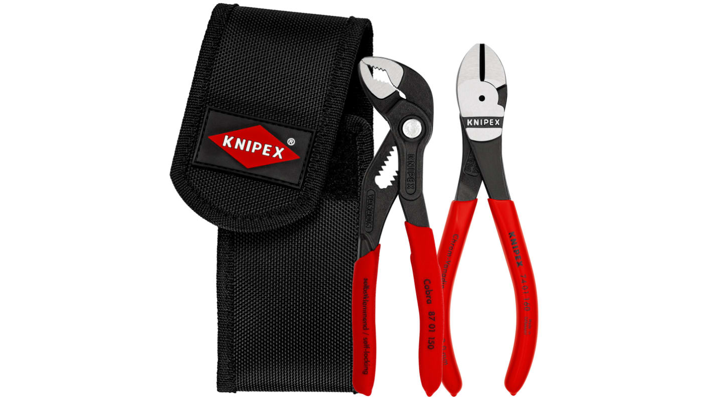 Knipex 00 20 72 V04 2 Piece Cobra Mini Waterpump Pliers Set