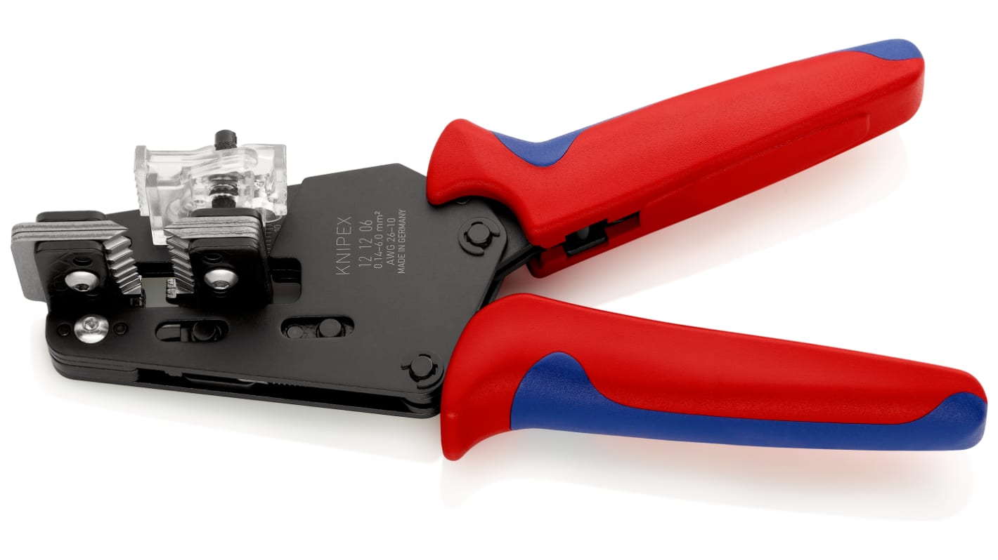 Knipex 12 12 10 Präzisions-Abisolierzange, Multicore 2.5 → 10mm², 195 mm