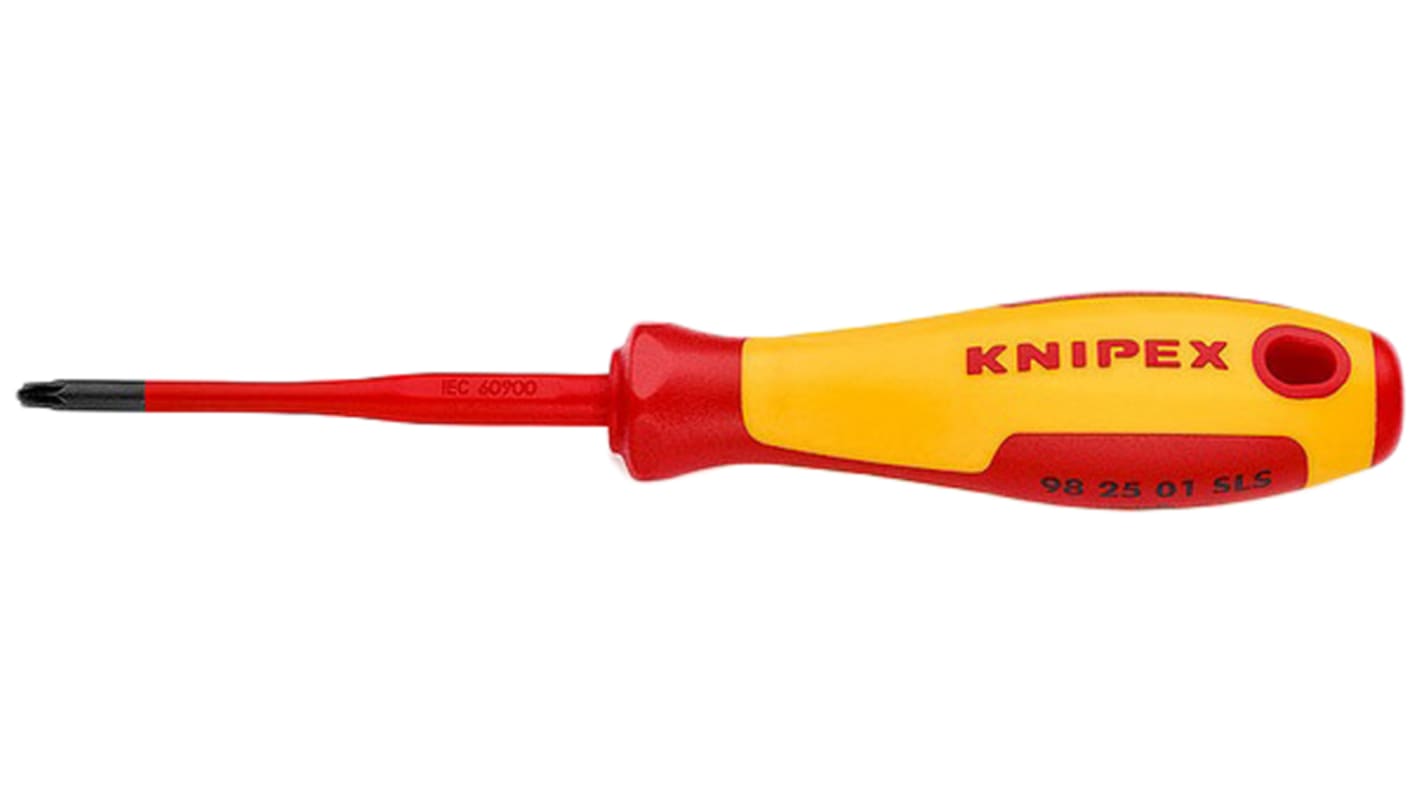 Destornillador Knipex, punta PlusMinus / Modulo MOD1, hoja de 80 mm, aprobado VDE