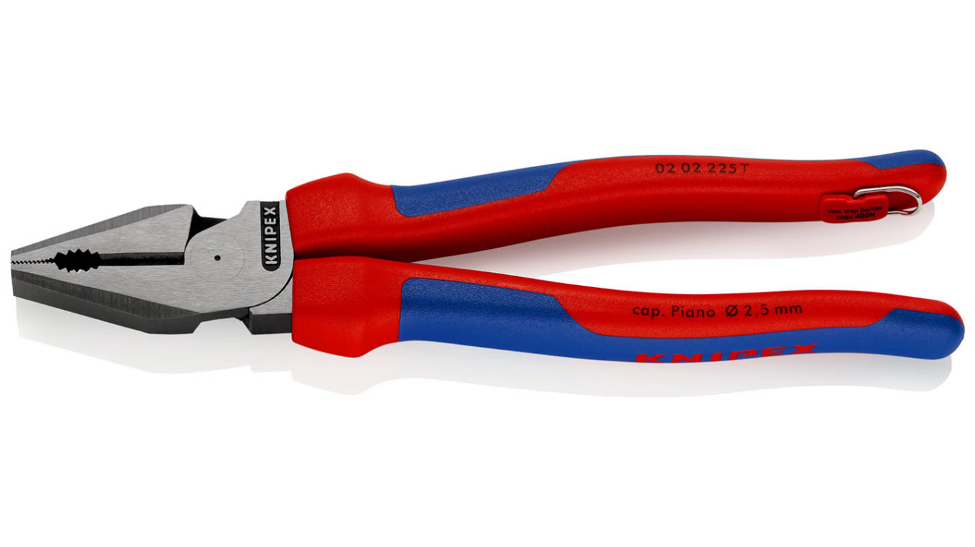Knipex Combination Pliers, 225 mm Overall, Straight Tip