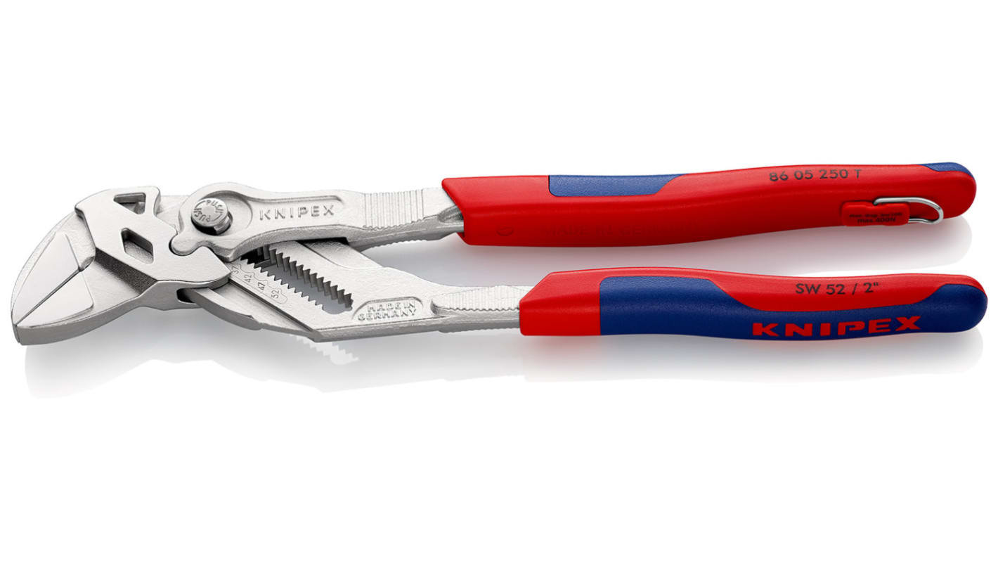 Knipex Zangenschlüssel / Backen 52mm, gebogen 250 mm, höhensicher