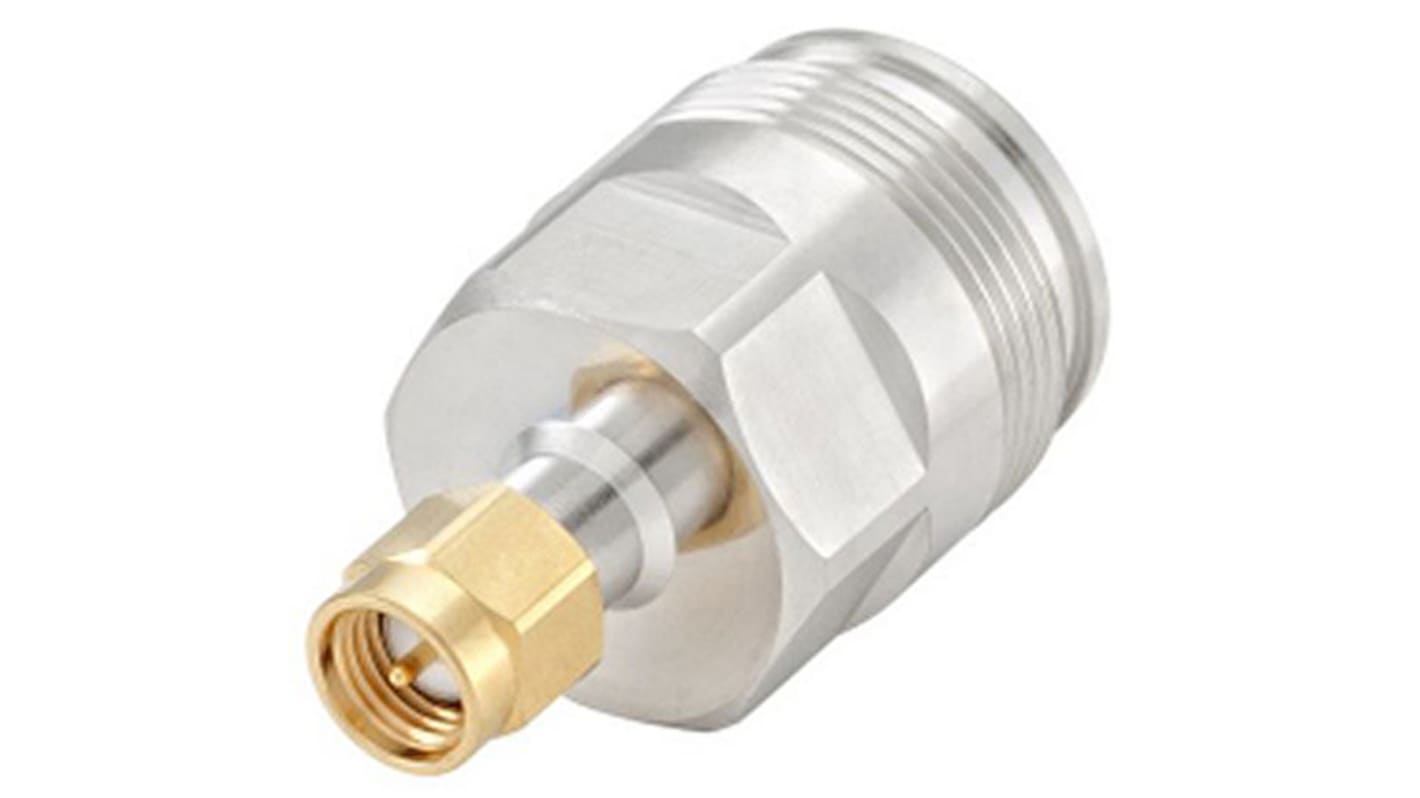 Adaptateur coaxial Rosenberger SMA Mâle vers 4.3-10 Femelle, Droit, 50Ω 12GHz