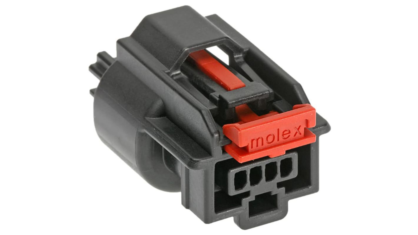 Molex Mini50 Sealed  Automotive, Kfz-Steckverbinder, Crimp-Gehäuse, Buchse, 4-polig, Schwarz / 1-reihig, 4A