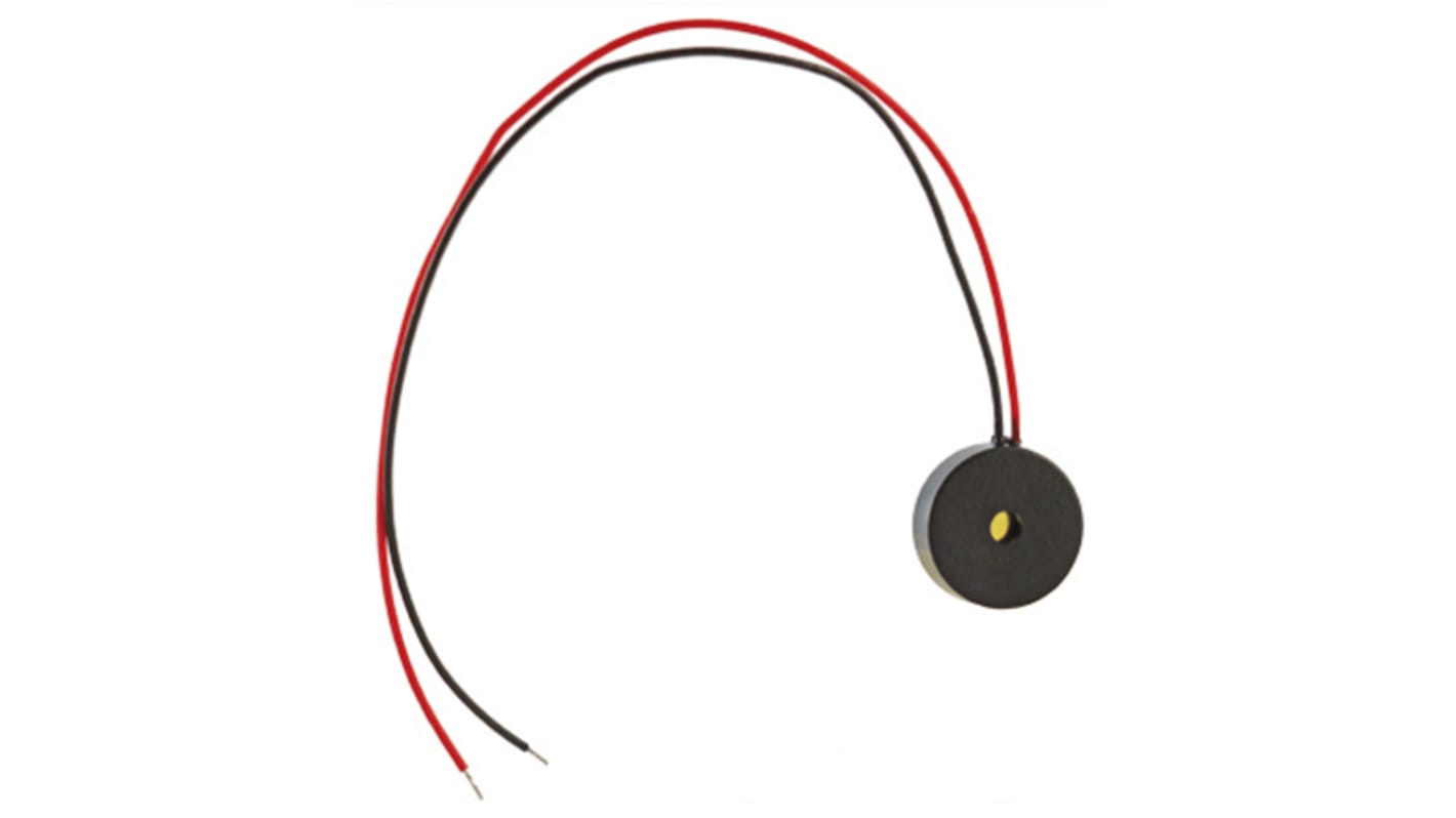 Componente de zumbador magnético RS PRO, 80dB, Conexiones de cable