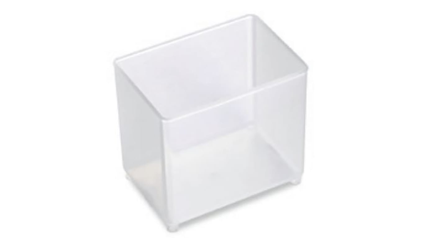 Raaco Transparent Polypropylene Insert, 69mm x 79mm x 55mm