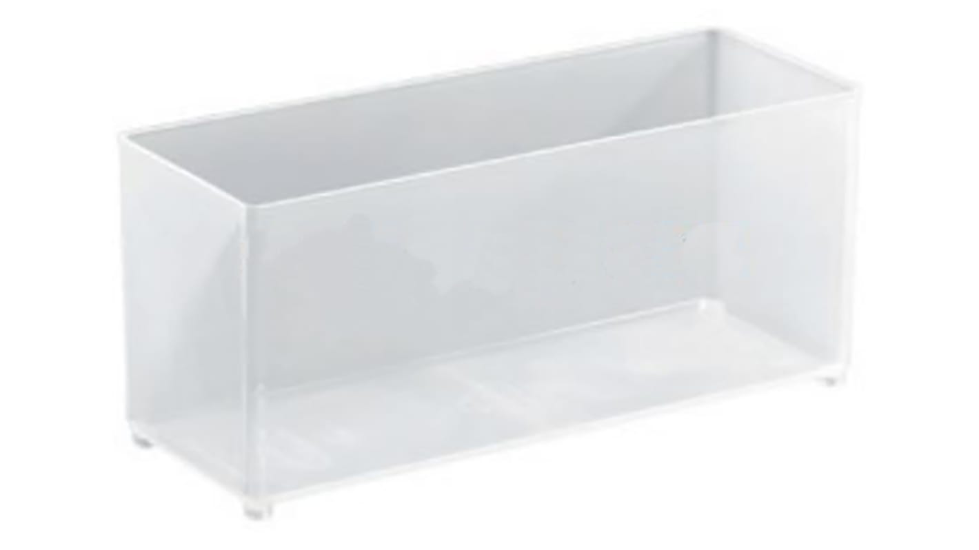 Raaco Transparent Polypropylene Insert, 69mm x 55mm x 153mm