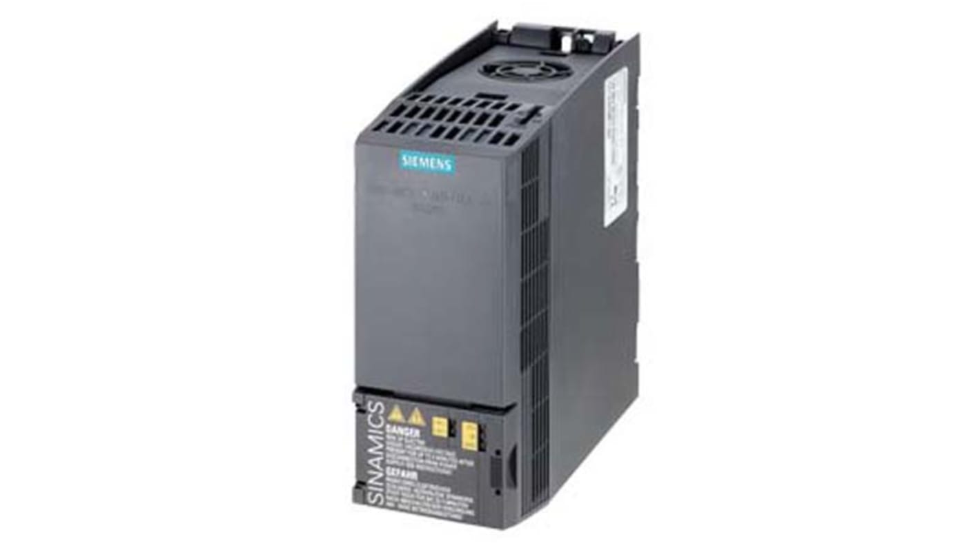 Siemens Inverter Drive, 1.5 kW, 3 Phase, 400 V ac, 6 A, 7.4 A, SINAMICS G120C Series