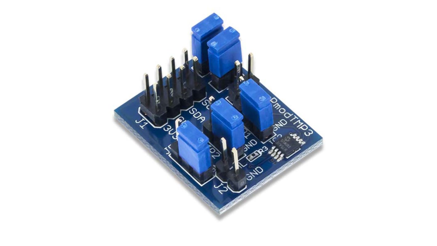 Zestaw rozwojowy czujników, Moduł rozszerzający, Pmod TMP3: Digital Temperature Sensor