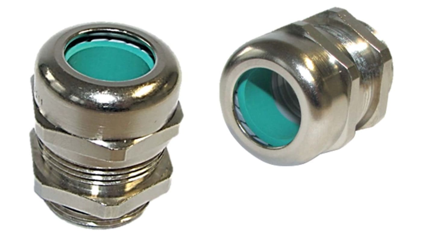 Lapp SKINTOP Series Nickel Plated Brass Cable Gland, M12 Thread, 3.5mm Min, 7mm Max, IP68