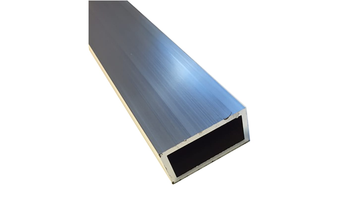 RS PRO Metallrohr Vierkant 6082 T6, 1m x 50 x 20mm Ø x 20mm x 50mm, 2mm