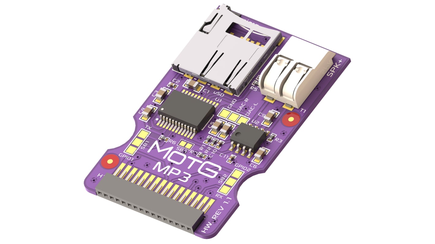 Kit de Interfaz para Display 4D Systems para Módulos de display LCD de 4. generación UART MOTG MP3 Add-On Module for