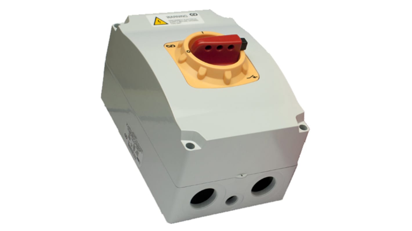 Craig & Derricott 3P+N Pole Isolator Switch - 63A Maximum Current, 25kW Power Rating, IP65