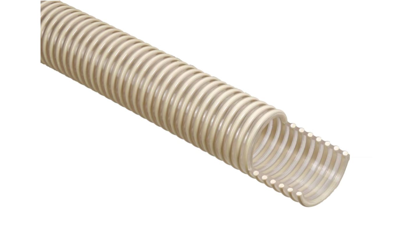 RS PRO PVC, Hose Pipe, 25.4mm ID, 32mm OD, Clear, 10m