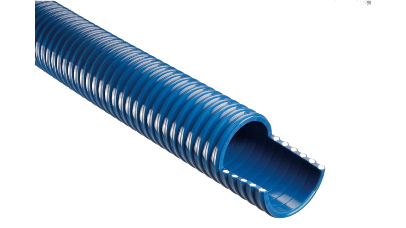 Manguera reforzada RS PRO de PVC Azul, long. 10m, Ø int. 25.4mm, para Combustibles y aceites