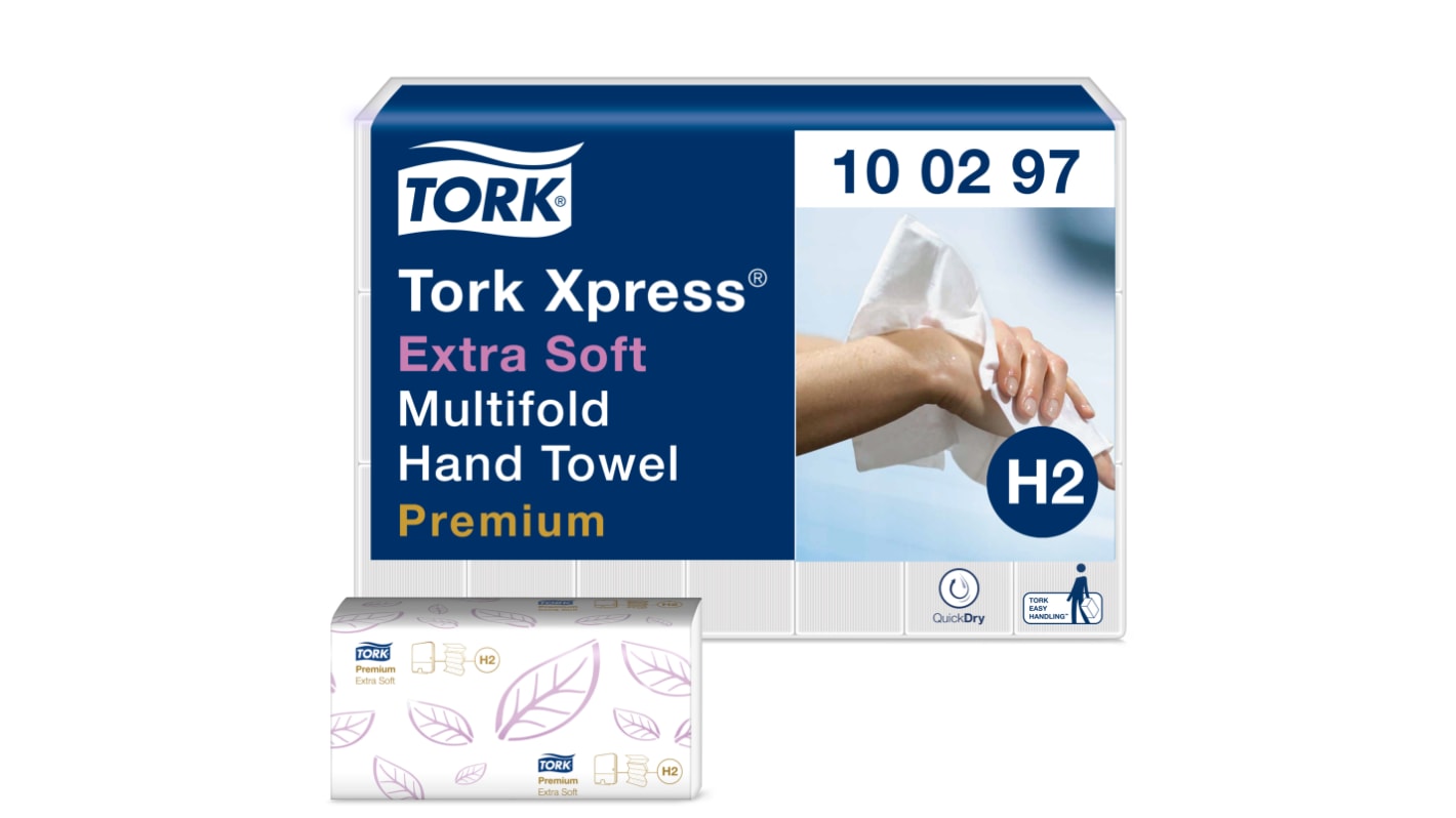 Tork Xpress Extra Soft Multi-fold Hand Towel Premium Mfold Folded White Paper Towel, 340 x 212 (Unfolded) mm, 85 x 212