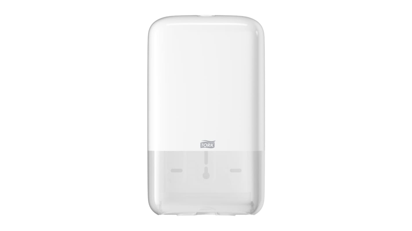 Tork White Plastic Toilet Paper Dispenser, 128mm x 271mm x 159mm