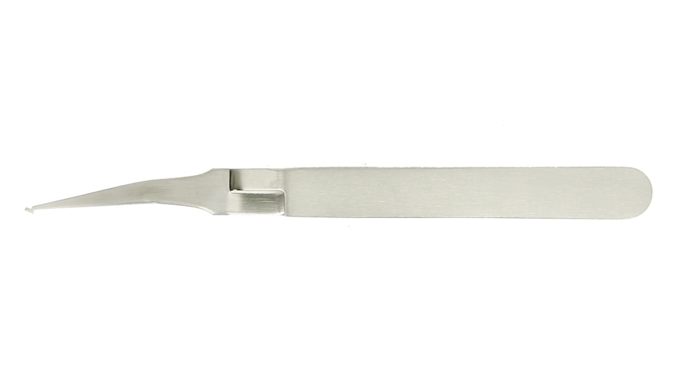 RS PRO 120 mm, Stainless Steel, Tweezers