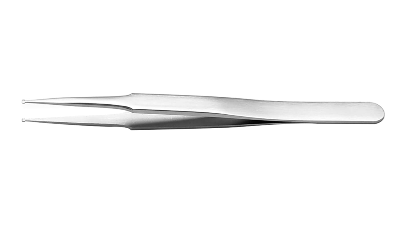 RS PRO 120 mm, Stainless Steel, Tweezers